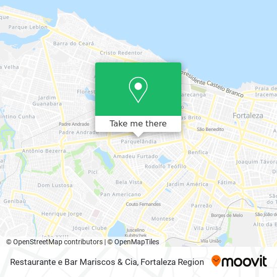 Mapa Restaurante e Bar Mariscos & Cia