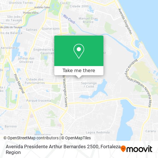 Avenida Presidente Arthur Bernardes 2500 map