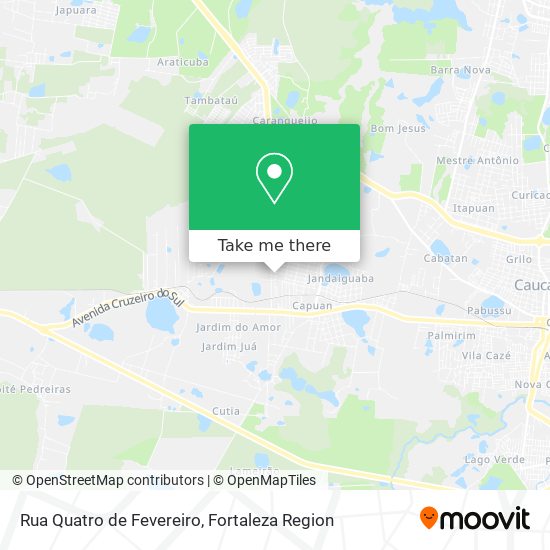 Rua Quatro de Fevereiro map