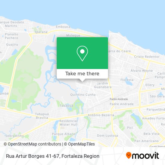 Mapa Rua Artur Borges 41-67