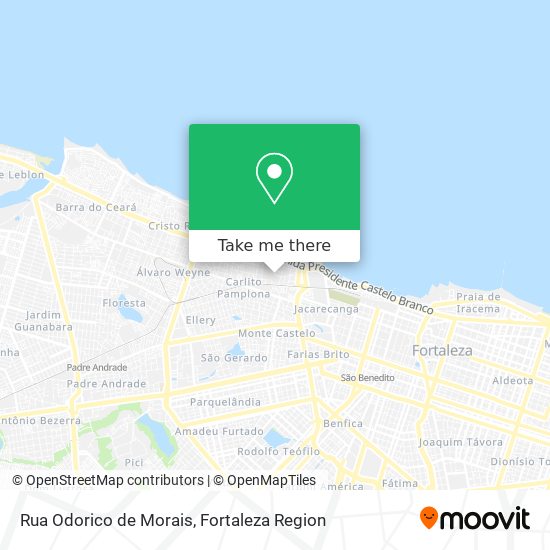 Mapa Rua Odorico de Morais