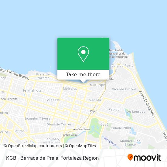 KGB - Barraca de Praia map