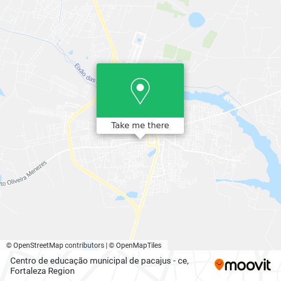 Mapa Centro de educação municipal de pacajus - ce