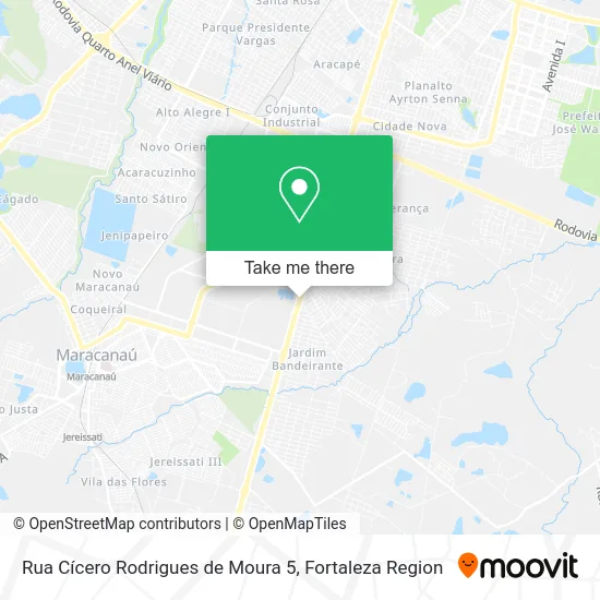 Rua Cícero Rodrigues de Moura 5 map