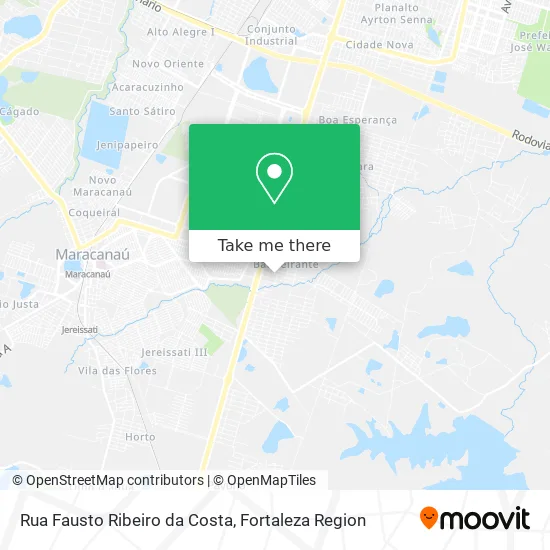 Rua Fausto Ribeiro da Costa map
