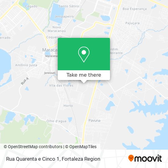 Rua Quarenta e Cinco 1 map