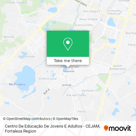 Centro De Educação De Jovens E Adultos - CEJAM map