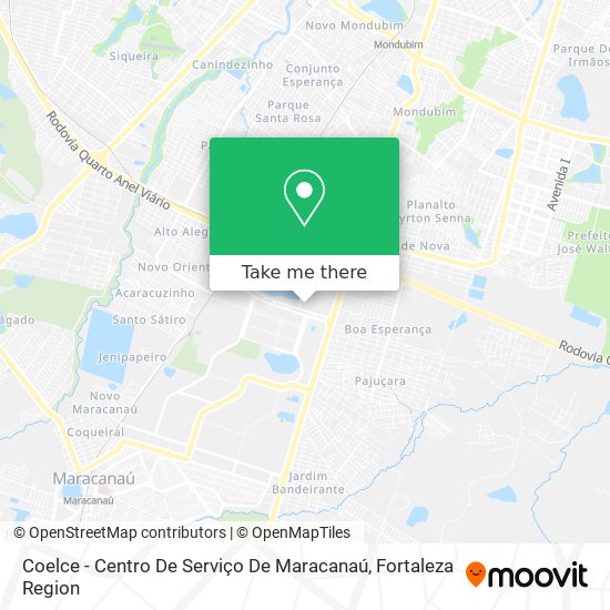 Coelce - Centro De Serviço De Maracanaú map