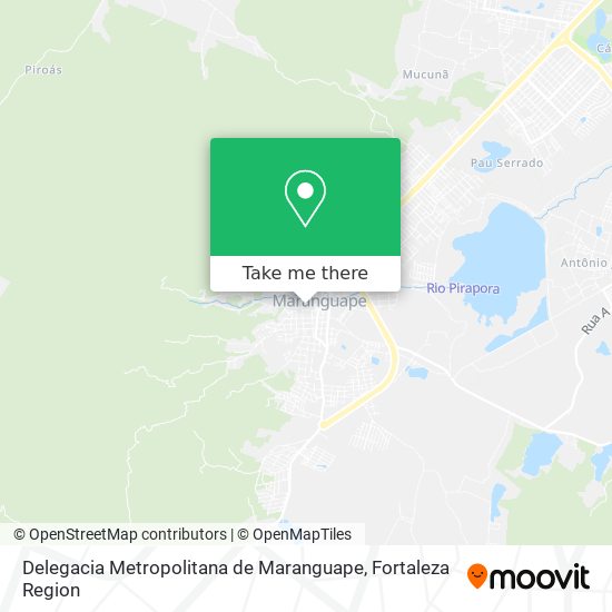 Mapa Delegacia Metropolitana de Maranguape