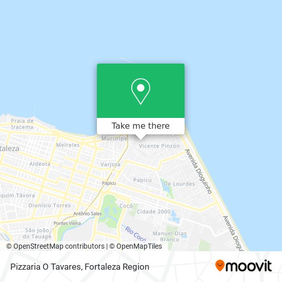 Pizzaria O Tavares map