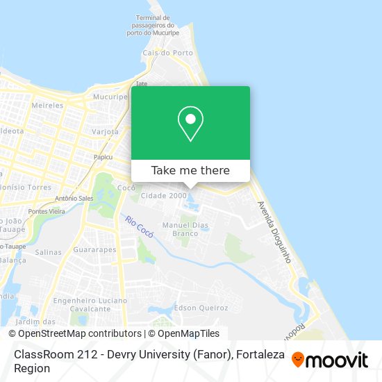 ClassRoom 212 - Devry University (Fanor) map