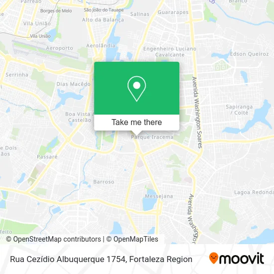 Rua Cezídio Albuquerque 1754 map