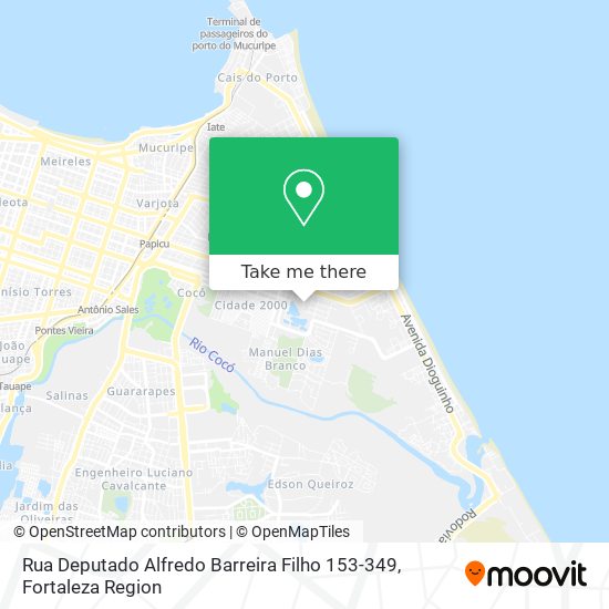 Rua Deputado Alfredo Barreira Filho 153-349 map