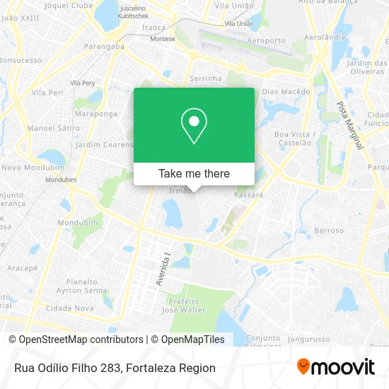 Rua Odílio Filho 283 map