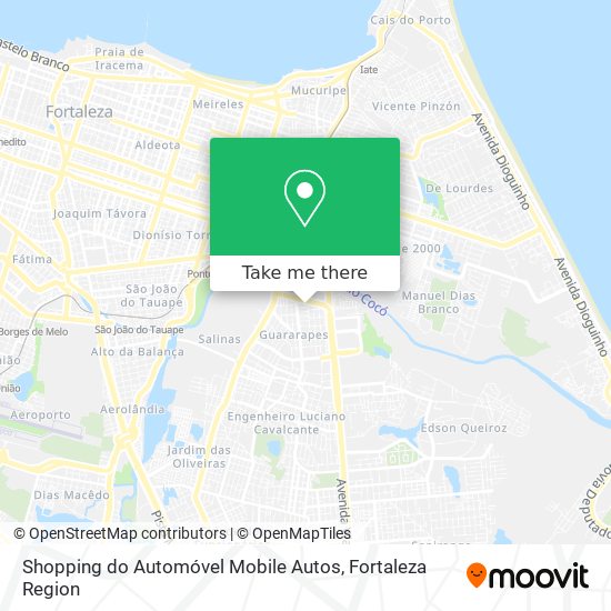 Shopping do Automóvel Mobile Autos map