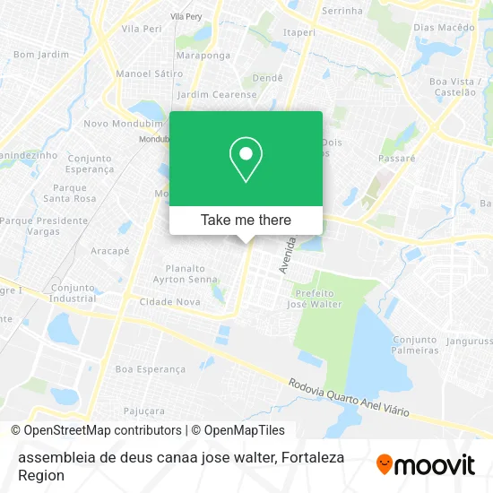 assembleia de deus canaa jose walter map