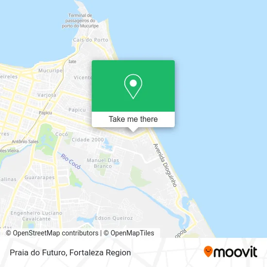 Praia do Futuro map