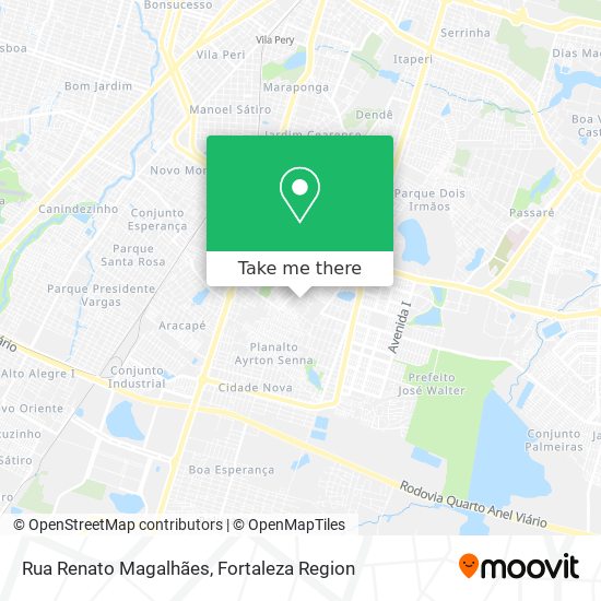 Mapa Rua Renato Magalhães