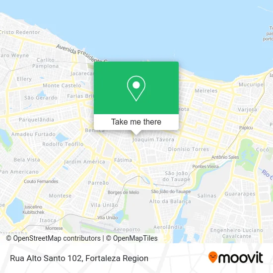 Rua Alto Santo 102 map