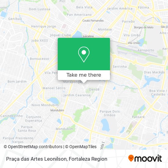 Praça das Artes Leonilson map