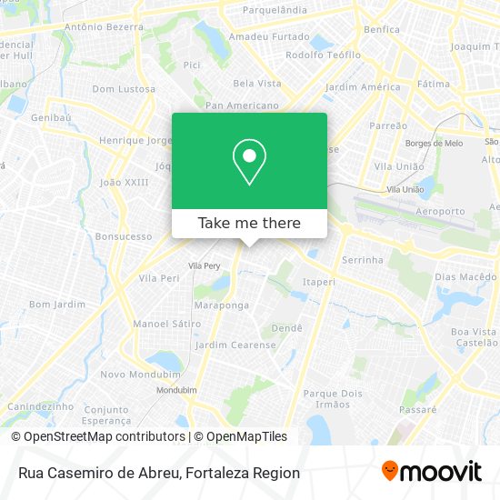 Mapa Rua Casemiro de Abreu