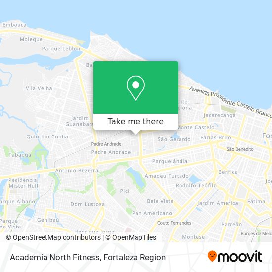 Academia North Fitness map