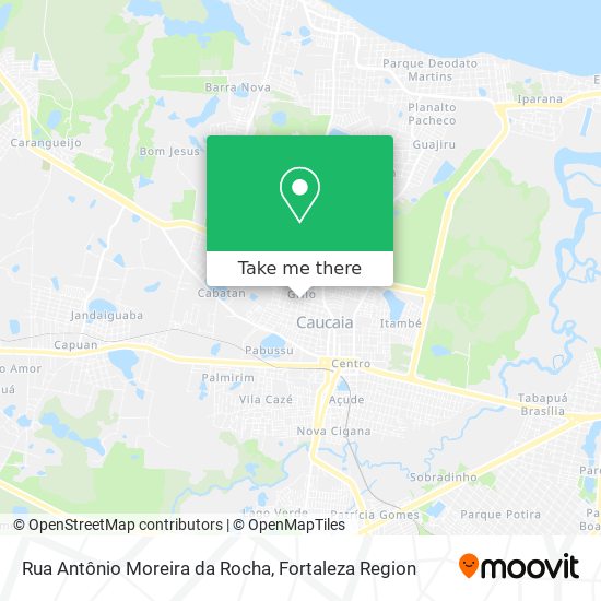 Mapa Rua Antônio Moreira da Rocha