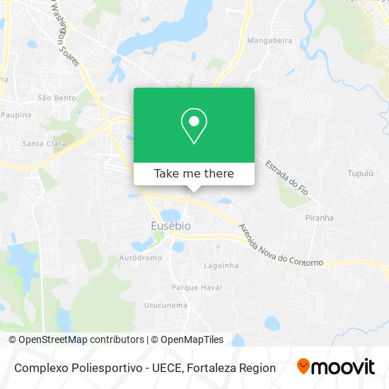 Complexo Poliesportivo - UECE map