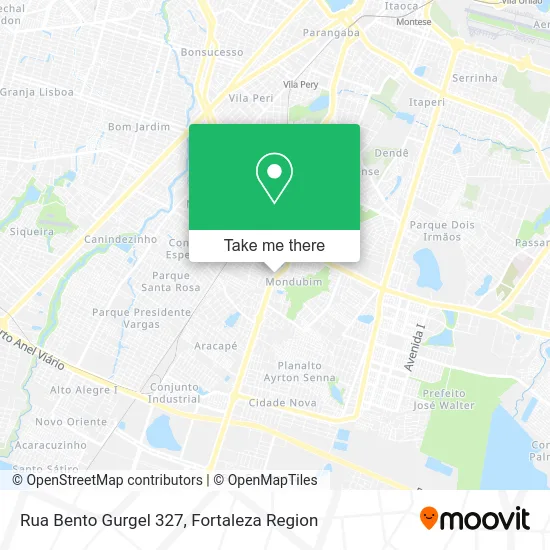 Rua Bento Gurgel 327 map