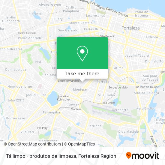 Tá limpo - produtos de limpeza map