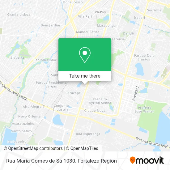 Rua Maria Gomes de Sá 1030 map