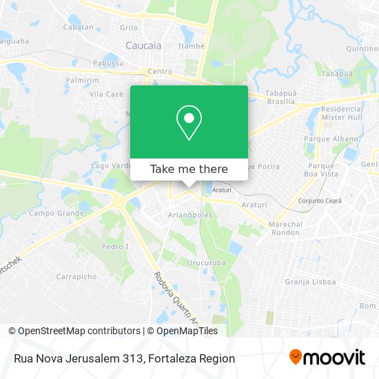 Rua Nova Jerusalem 313 map