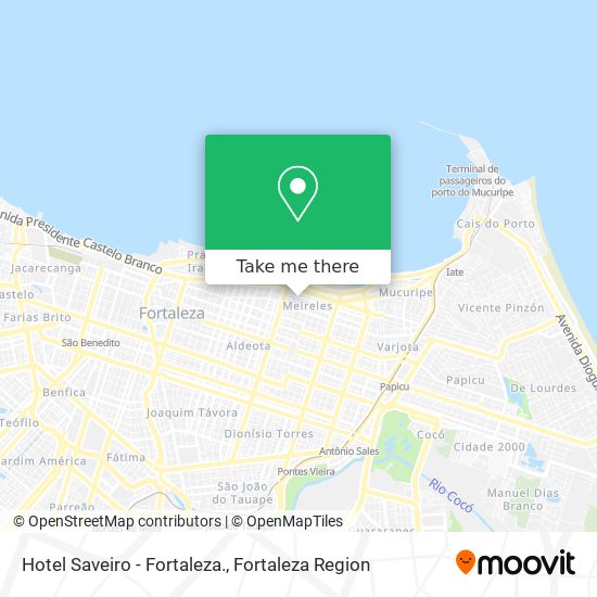 Hotel Saveiro - Fortaleza. map