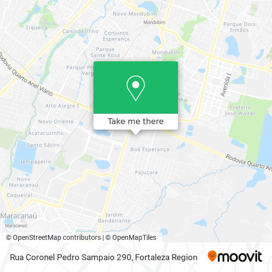 Rua Coronel Pedro Sampaio 290 map