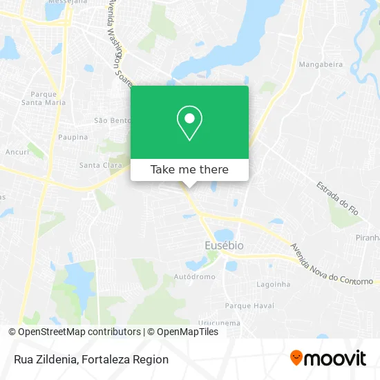 Rua Zildenia map