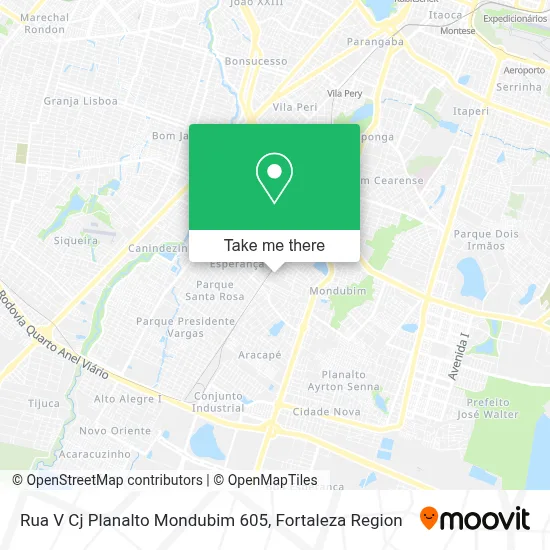 Rua V Cj Planalto Mondubim 605 map