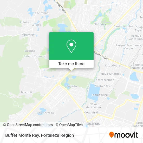 Buffet Monte Rey map