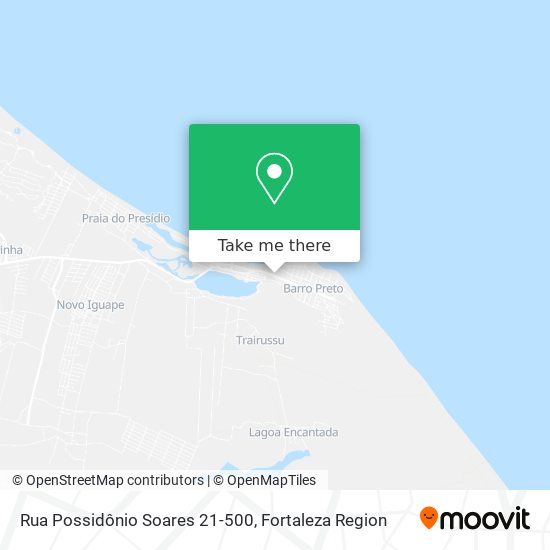 Mapa Rua Possidônio Soares 21-500