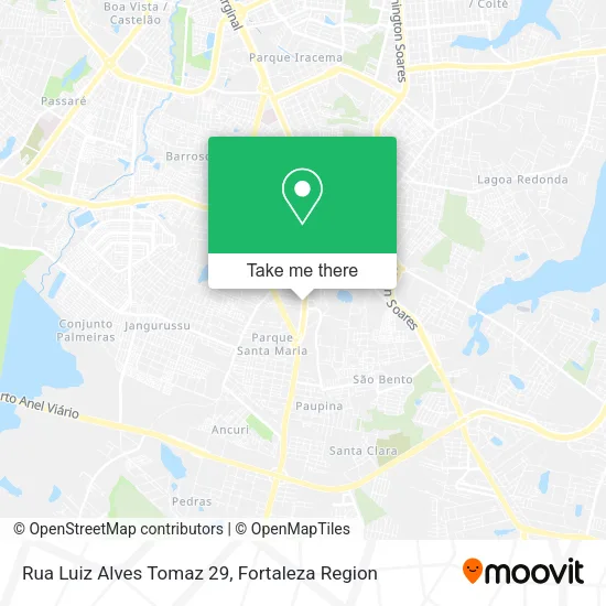 Rua Luiz Alves Tomaz 29 map