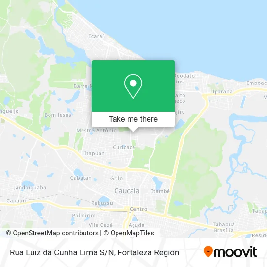 Rua Luiz da Cunha Lima S/N map