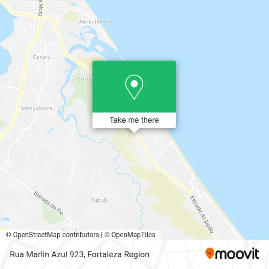 Rua Marlin Azul 923 map