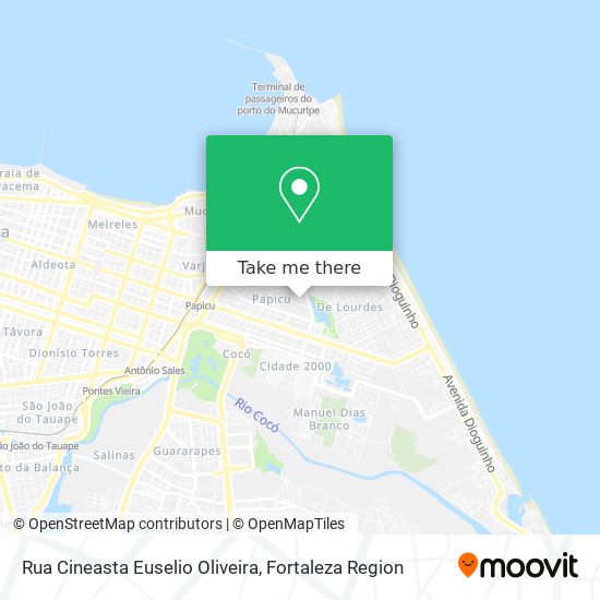 Mapa Rua Cineasta Euselio Oliveira