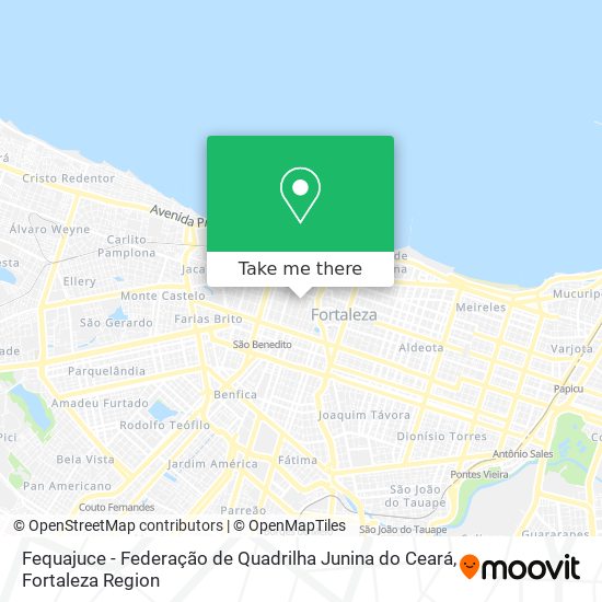 Fequajuce - Federação de Quadrilha Junina do Ceará map