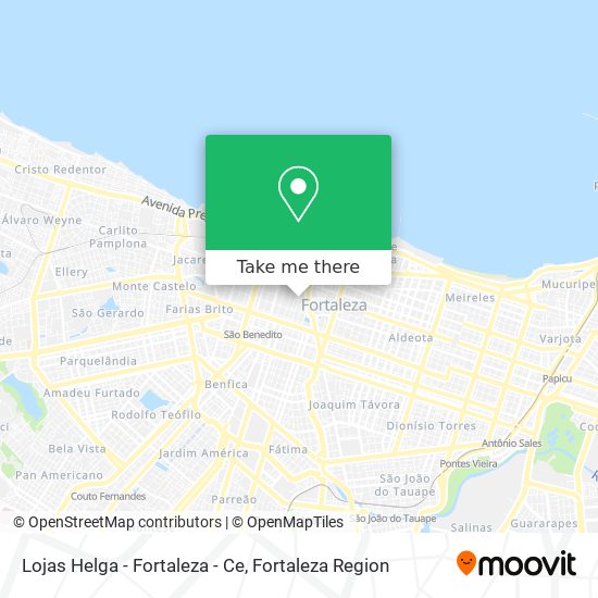 Mapa Lojas Helga - Fortaleza - Ce
