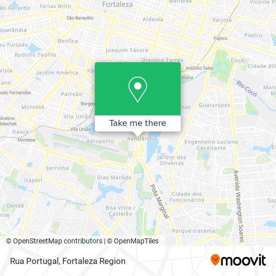 Rua Portugal map