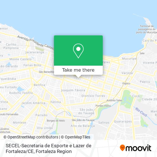 Mapa SECEL-Secretaria de Esporte e Lazer de Fortaleza / CE