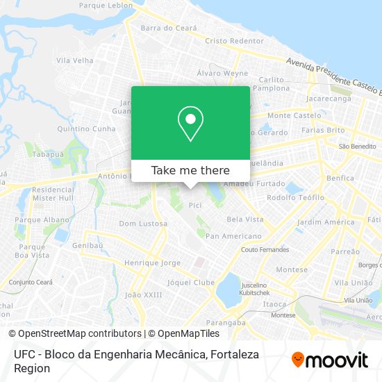 UFC - Bloco da Engenharia Mecânica map