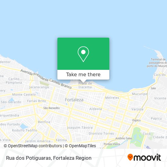 Rua dos Potiguaras map