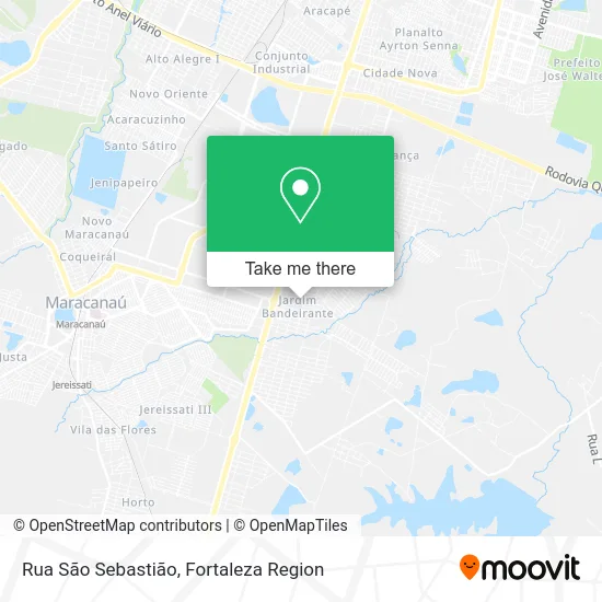 Rua São Sebastião map