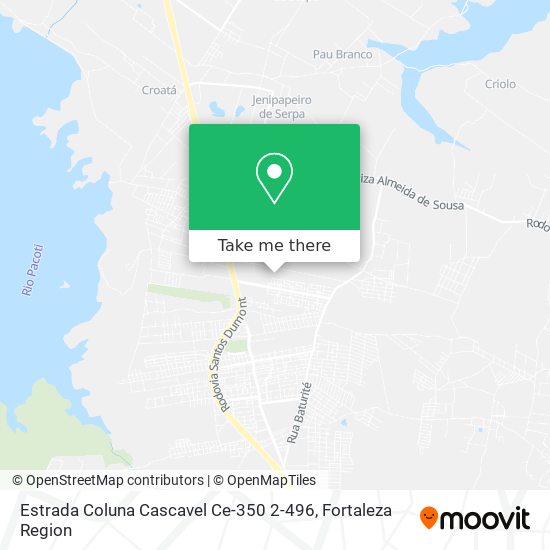 Estrada Coluna Cascavel Ce-350 2-496 map